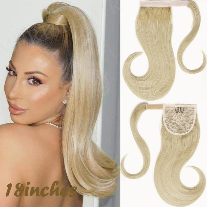 MERISIHAIR Synthetic Long Straight Wrap Hair Extension