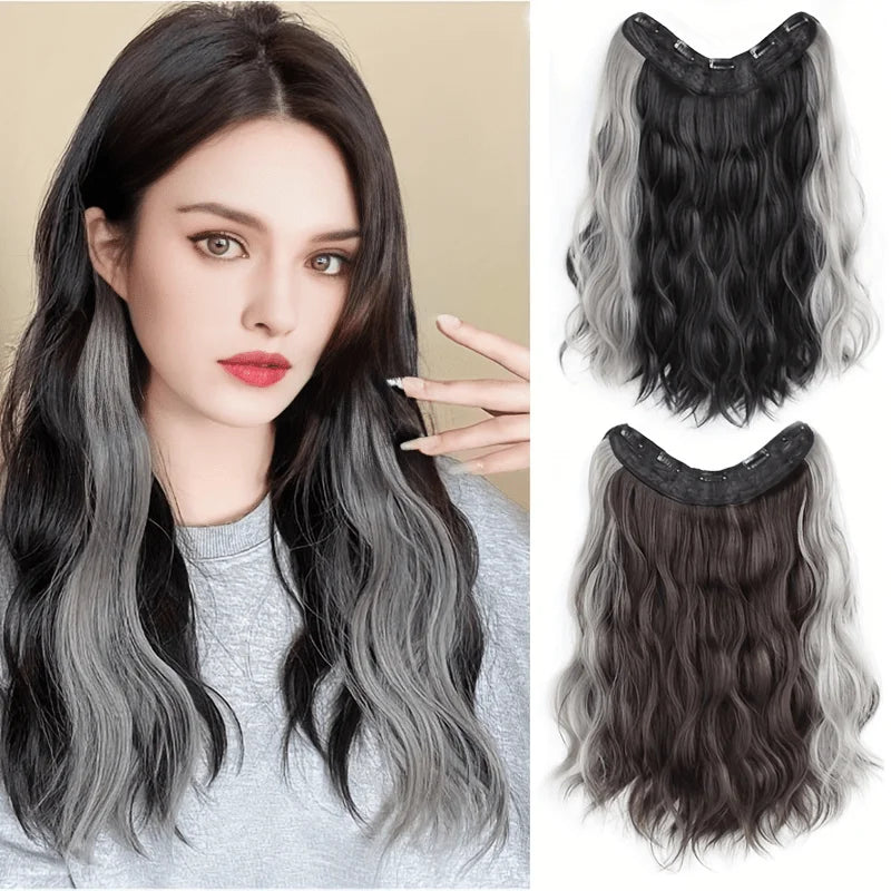 Women's highlight V-Shaped Long Hair Extension