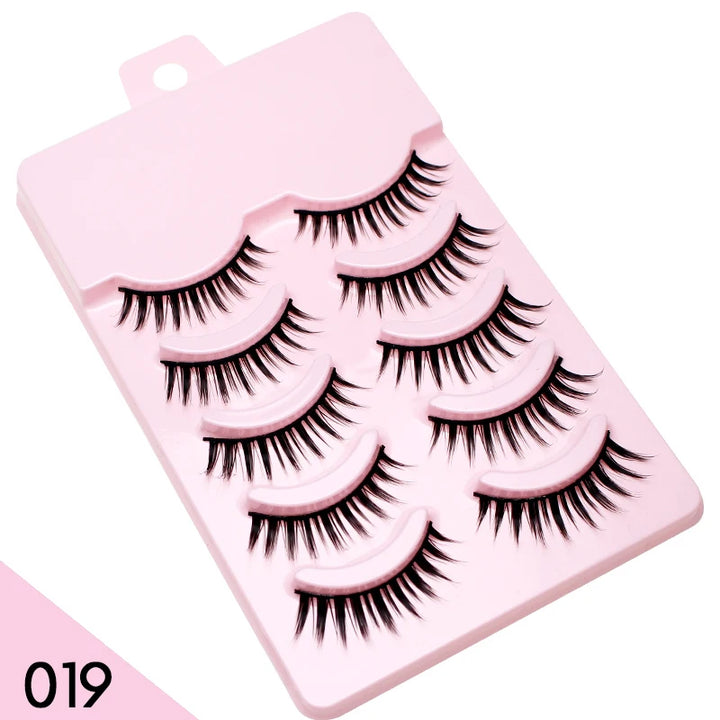 5 Pairs Anime Lashes | fake eyelashes | Lushy Beauty