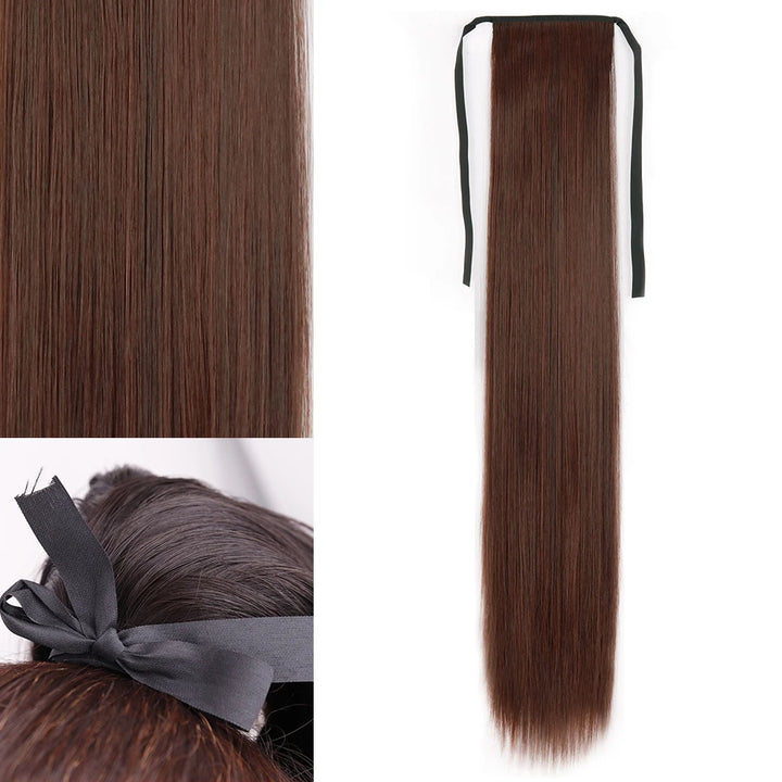 MERISIHAIR Synthetic Long Straight Wrap Hair Extension