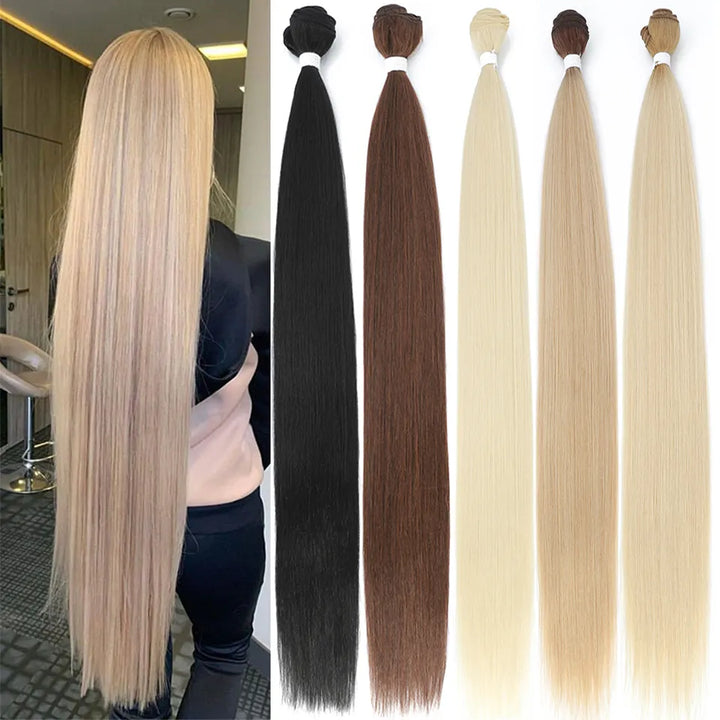 Bone Straight Hair Bundles Salon Natural Hair Extensions