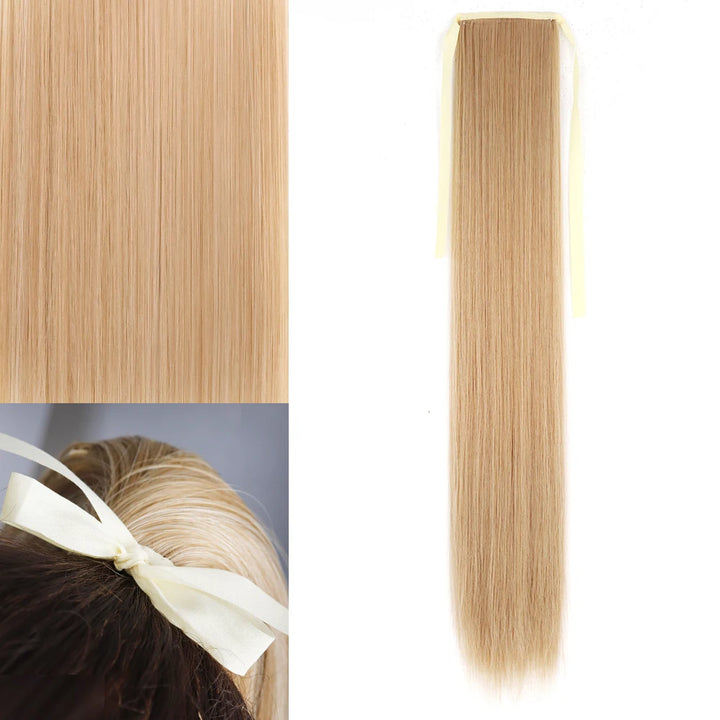 MERISIHAIR Synthetic Long Straight Wrap Hair Extension