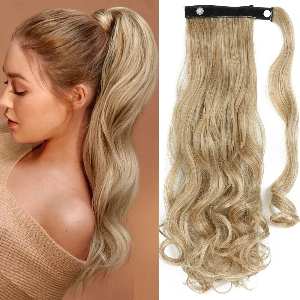 MERISIHAIR Synthetic Long Straight Wrap Hair Extension