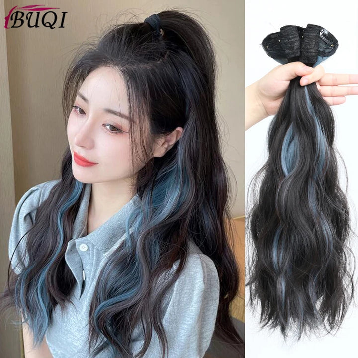 Women's highlight V-Shaped Long Hair Extension