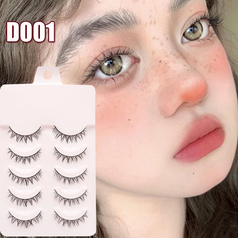 DINGSEN Fake Eyelash Anime Lashes 5 Pairs