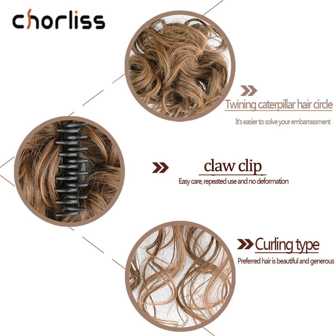 Chorliss Synthetic Claw Chignon Clip In Ponytail Extensions