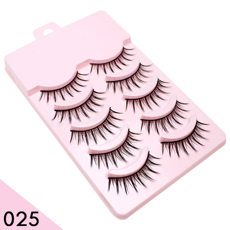 5 Pairs Anime Lashes | fake eyelashes | Lushy Beauty