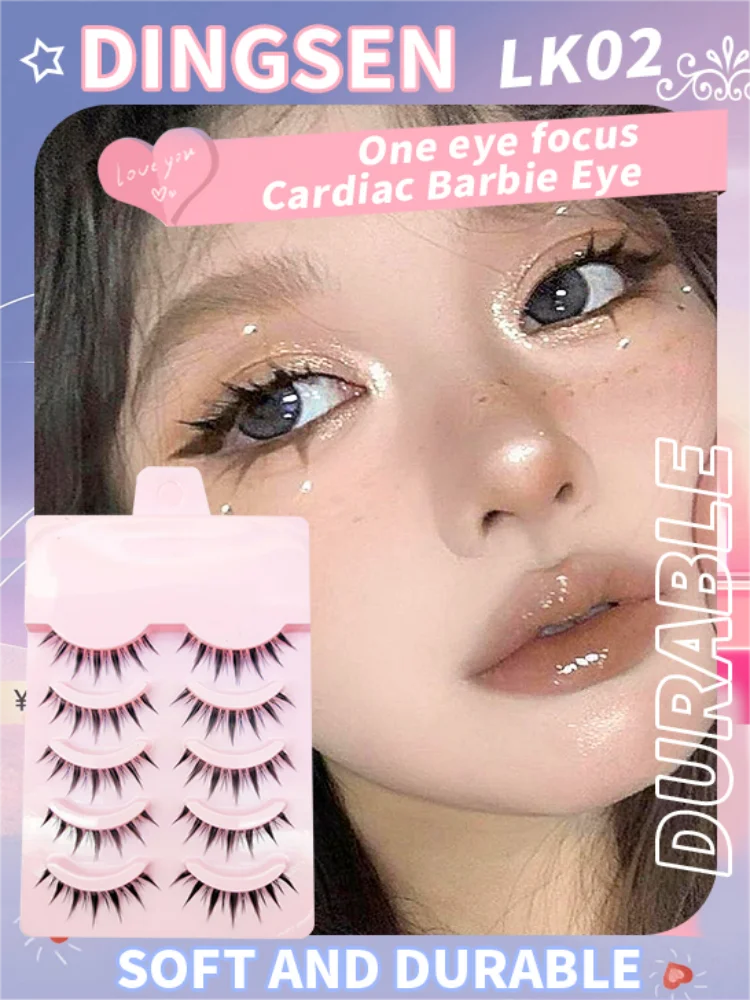 DINGSEN Fake Eyelash Anime Lashes 5 Pairs