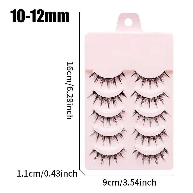 DINGSEN Fake Eyelash Anime Lashes 5 Pairs