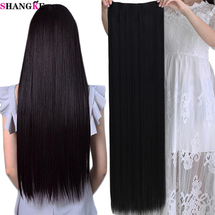 SHANGKE Synthetic 40-Inch Clip In One Piece Hair extension