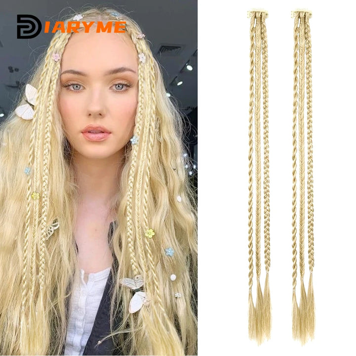 2 Pieces 22inch Braids Synthetic Hair Extensions