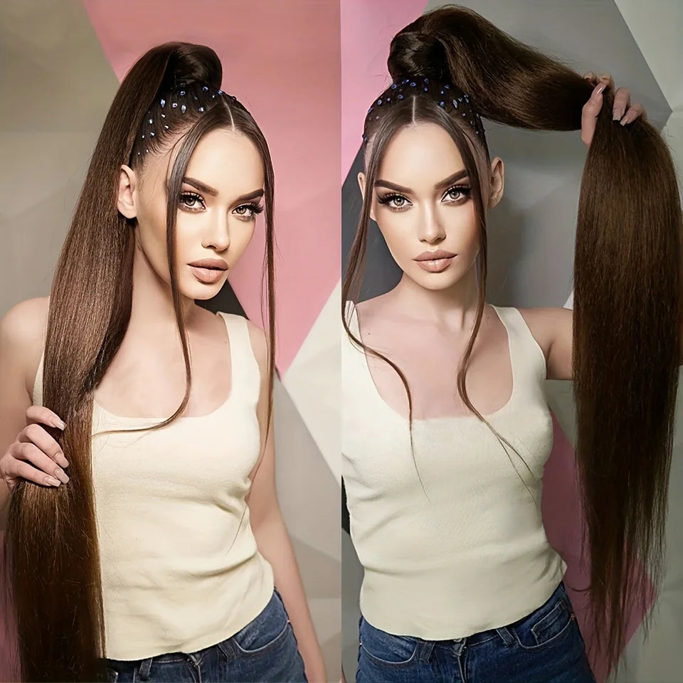 AZQUEEN Ponytail Synthetic Hair Extensions Long