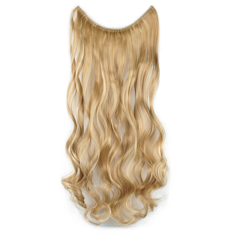 Soowee 17 Colors Long Gray Blonde Synthetic Hair Extension