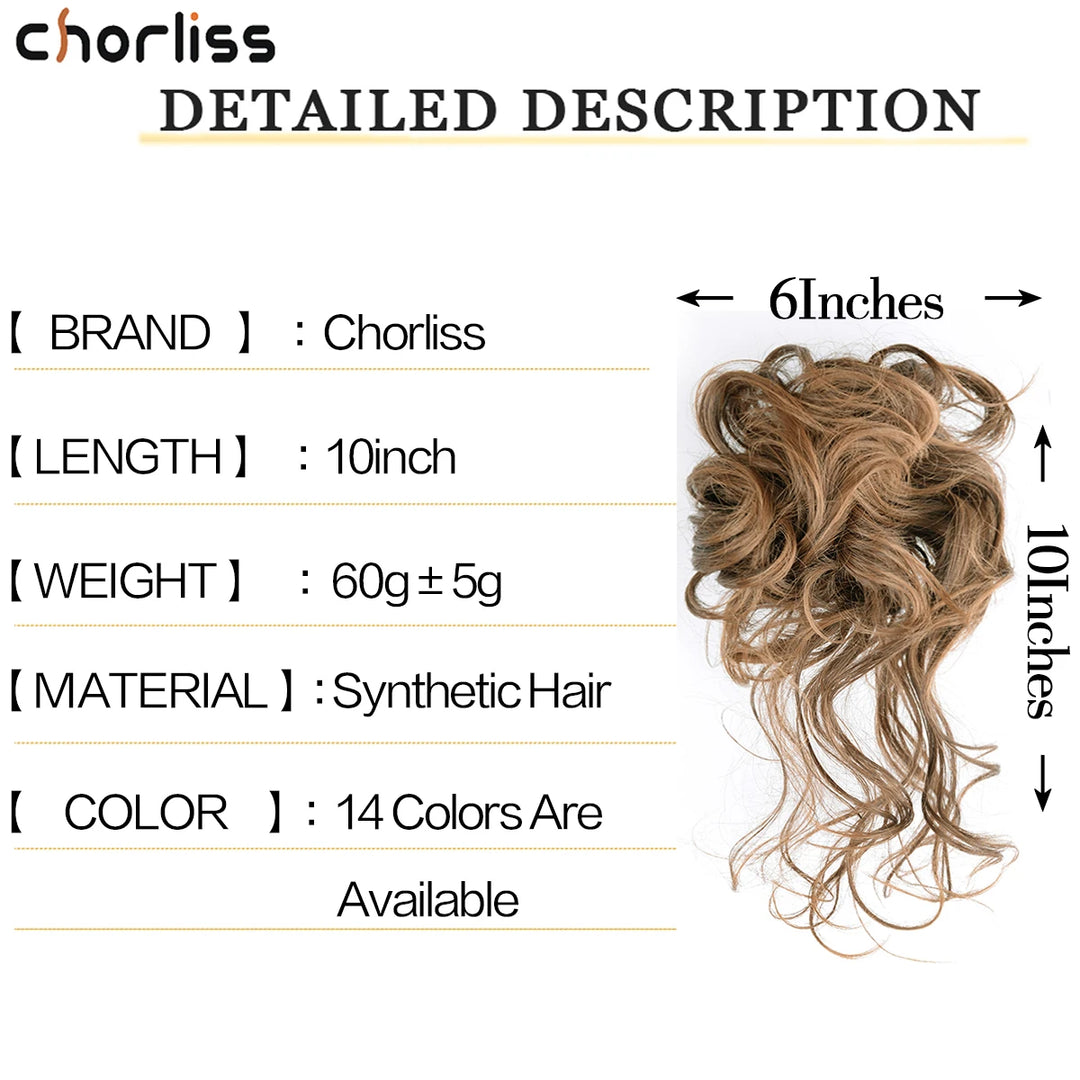 Chorliss Synthetic Claw Chignon Clip In Ponytail Extensions