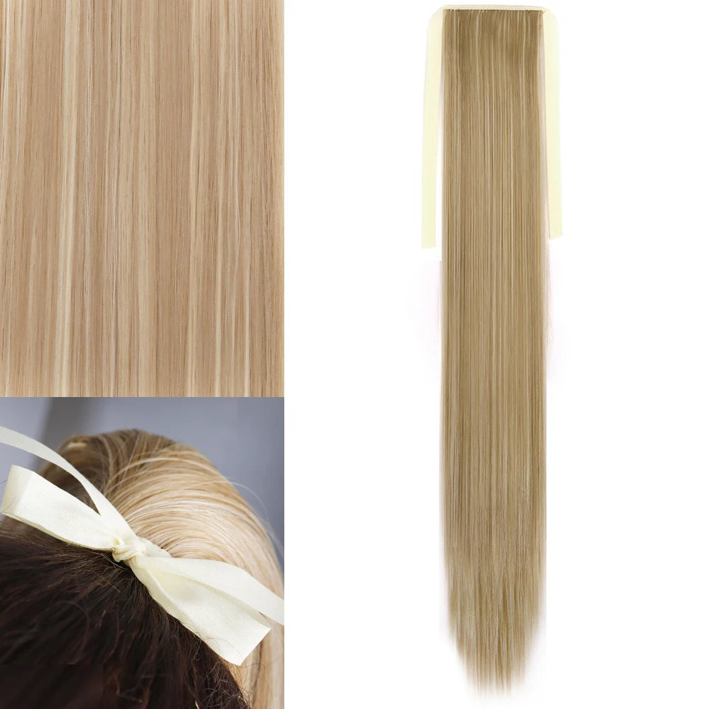 MERISIHAIR Synthetic Long Straight Wrap Hair Extension